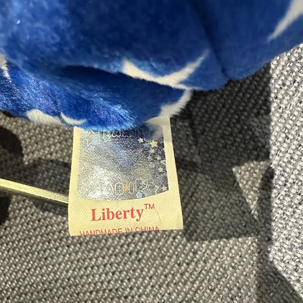 Ty Beanie Baby Liberty Bear Red, White & Blue 4531 NWT Vintage P.E. Pellets